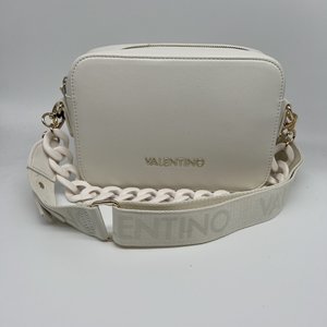 Valentino by Mario Valentino Whiskey Haversack Bianco