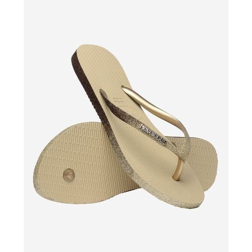 Havaianas Slim glitter gold