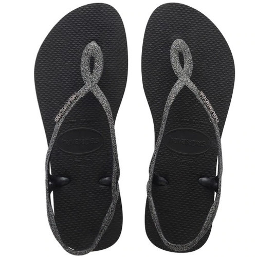 Havaianas Luna Black Glitter