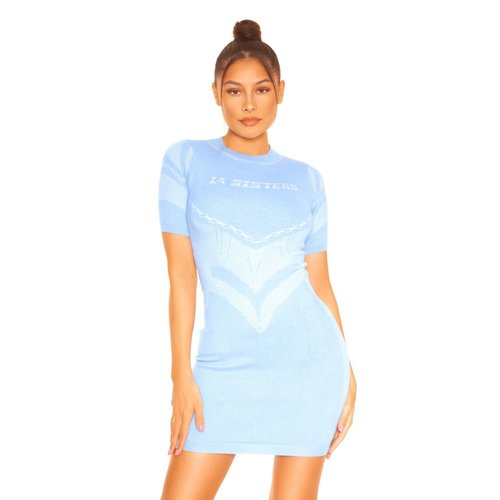 LA Sisters LA Sisters Sporty Mini Dress Blue