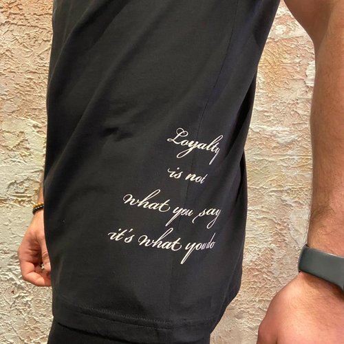 GiGi Vitale Loyalty Quote T-shirt Black