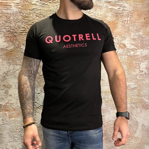 Quotrell Denver T-shirt Black Fuchsia Quotrell Denver T-shirt Black Fuchsia
