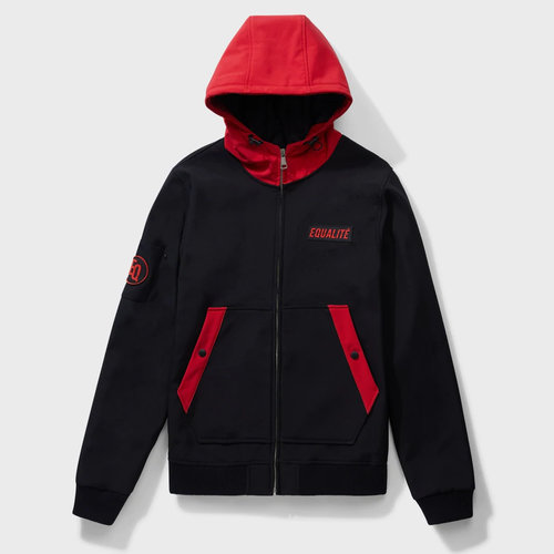 Equalité Soft Shell Jacket Black & Red