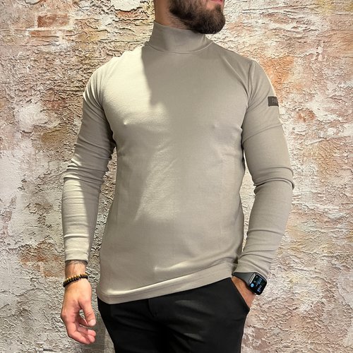 Purewhite Turtle Neck Taupe Purewhite Turtle Neck Taupe