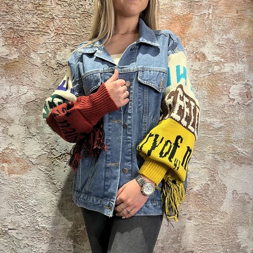 Have2Have Oversized Denim Jacket Mickey Blue Have2Have Oversized Denim Jacket Mickey Blue