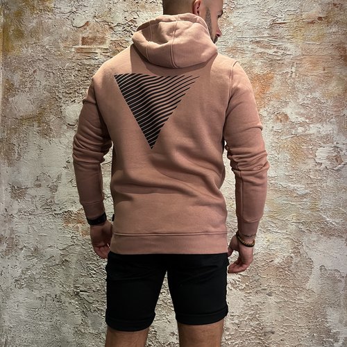 Purewhite Triangle Hoodie Clay 22030318