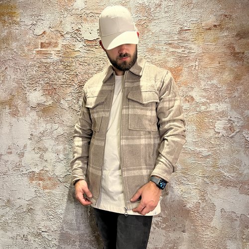 Circle Of Trust Lowen Zip Overshirt Brindle