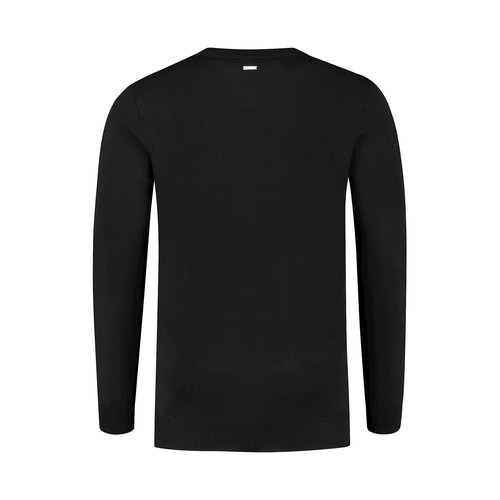 Purewhite Pullover Round Neck Black