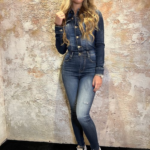 MET Jeans Denim Jumpsuit Beyonce