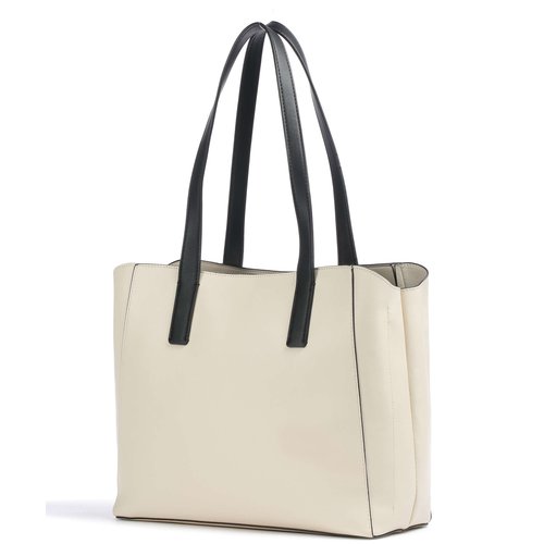 Valentino by Mario Valentino Cous Tote Ecru Nero VBS6MN01