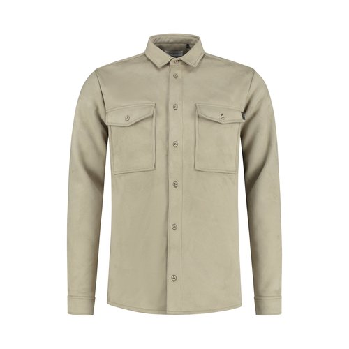 Purewhite Shirt Suedine Taupe