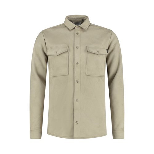 Purewhite Shirt Suedine Taupe