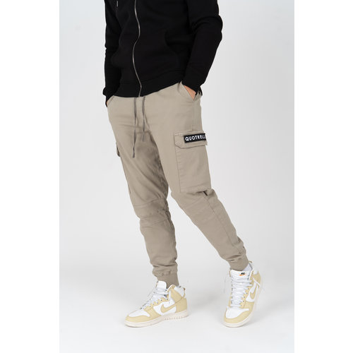 Quotrell Casablanca Cargo Pant Sand Black