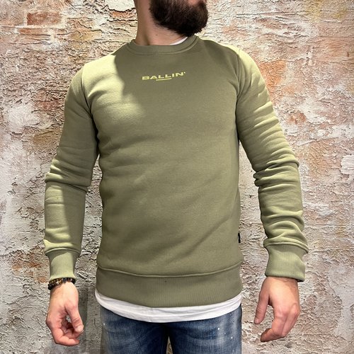 Ballin Amsterdam Crewneck Big Back Print Green Ballin Amsterdam Crewneck Big Back Print Green