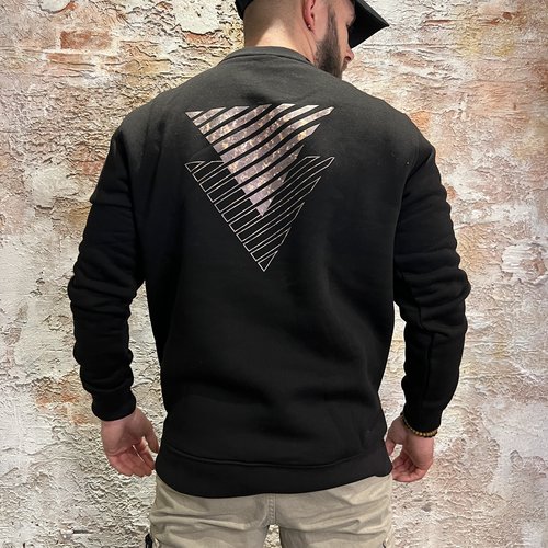Purewhite Crewneck Logo Back Artwork Black Purewhite Crewneck Logo Back Artwork Black