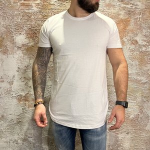 Solid Long T-shirt White