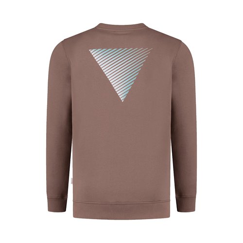 Purewhite Crewneck Gradient Print Taupe