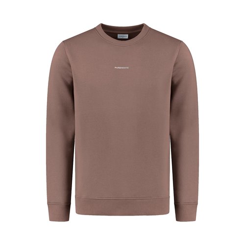 Purewhite Crewneck Gradient Print Taupe