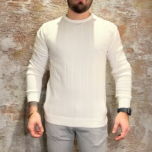 Radical Knit T-shirt Piping LS Offwhite