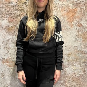 Malelions Women Captain Hoodie Black/Offwhite