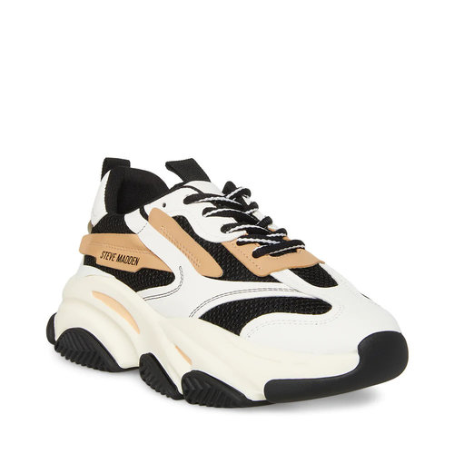 Steve Madden Possession Sneaker Black/Tan