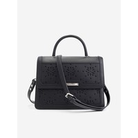 Lasercut Handbag Black