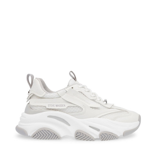 Steve Madden Possession Sneaker White Grey Steve Madden Possession Sneaker White Grey