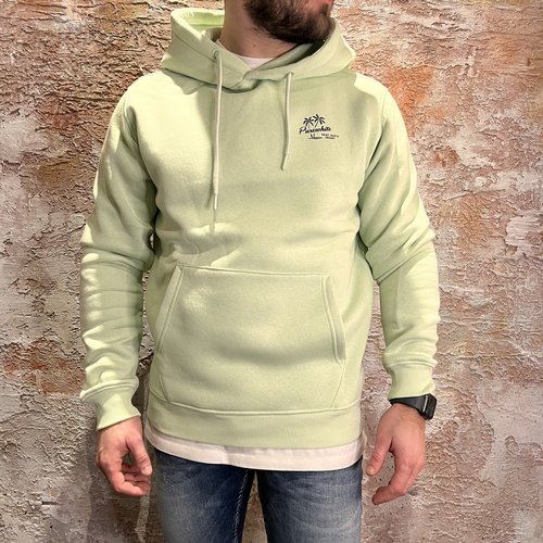 Purewhite Hoodie With Chest print Green Purewhite Hoodie With Chest print Green