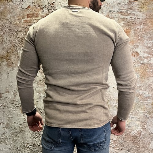 Purewhite Pullover Ronde Hals Sand