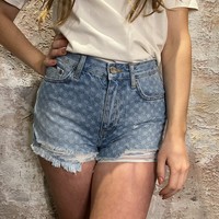 Monogram Short Light Blue
