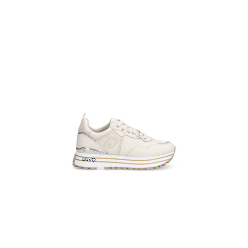 Liu.Jo Sneaker Maxi Wonder Calf Leather Butter BA3013 Liu.Jo Sneaker Maxi Wonder Calf Leather Butter BA3013