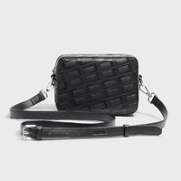 Pattern Messenger Bag Black