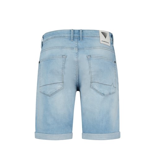 Purewhite Short The Steve Denim Light Blue