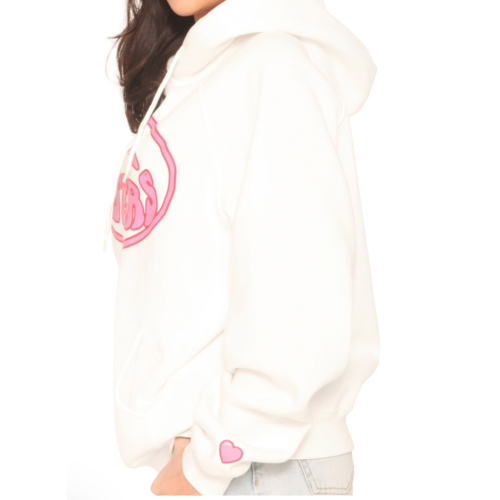 LA Sisters Bubblegum Hoodie White