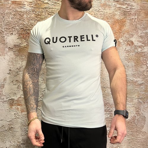 Quotrell Garments T-Shirt Faded Blue Quotrell Garments T-Shirt Faded Blue