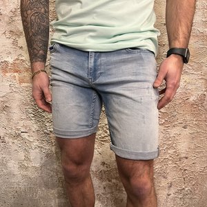 Purewhite Short The Steve Denim Light Blue