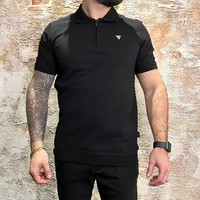 Zip Polo Black