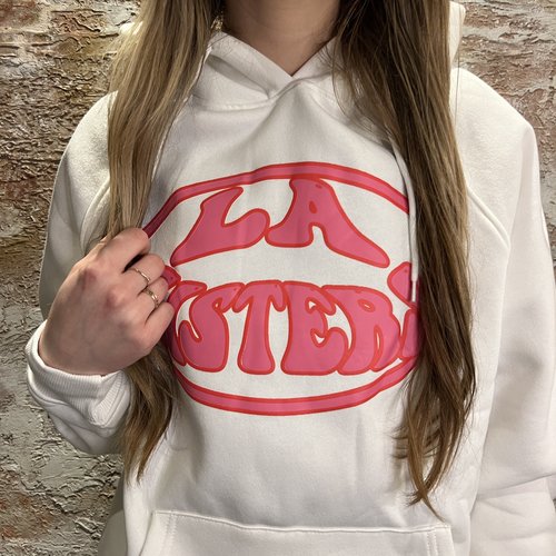 LA Sisters Bubblegum Hoodie White