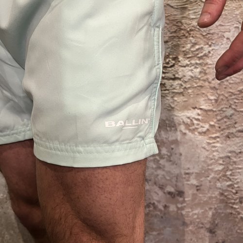 Ballin Amsterdam Zwemshort  Zakken Logo Mint 23019503