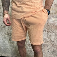 Short Embroidery Peach 23010504