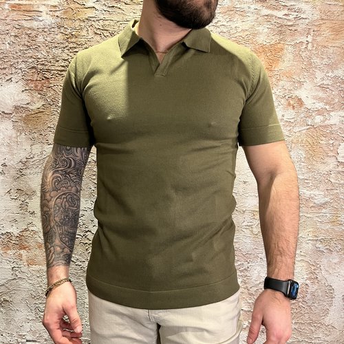 Radical Polo Buttonless Green SS23-1105 Radical Polo Buttonless Green SS23-1105