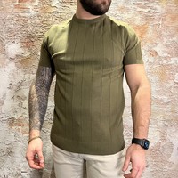 T-Shirt Piping Green SS23-1102