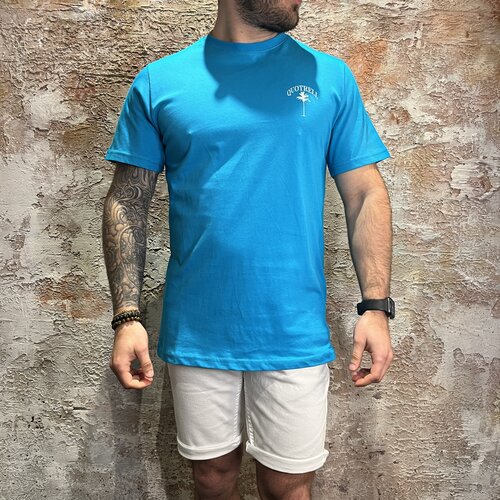 Quotrell Palm Springs T-Shirt Aqua