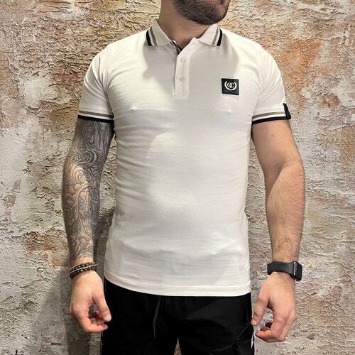Quotrell Couture Couture Avergne Polo Off White Quotrell Couture Couture Avergne Polo Off White