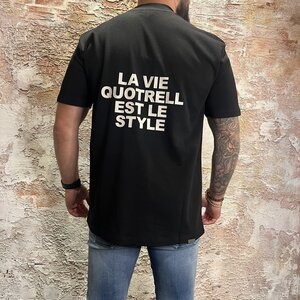 Quotrell La Vie T-Shirt Black Beige