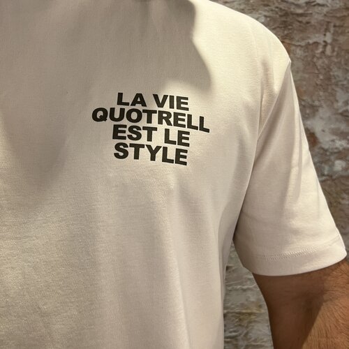 Quotrell La Vie T-Shirt Beige Brown