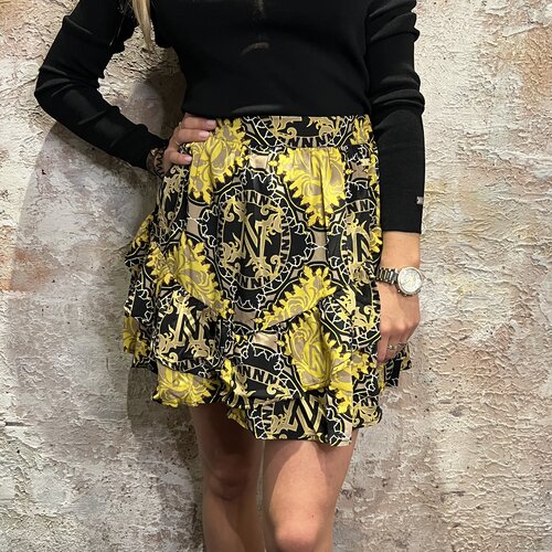 Nikkie Vera Printed Skirt Corn Yellow