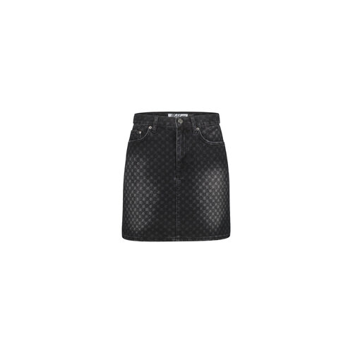 Malelions Monogram Skirt Black