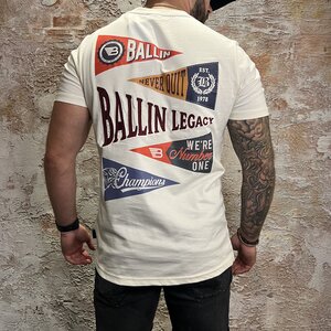 Ballin Amsterdam Flag T-Shirt Ecru