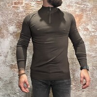 Half Zip Brown 23030803